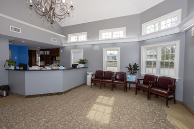 waiting room at Cochituate Smile Center
