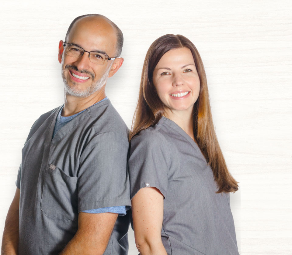 Dr. Hugo Campos and Dr. Mirian Belussi-Campos of Cochituate Smile Center in Framingham, MA