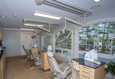 dental and orthodontic exam chairs at Cochituate Smile Center