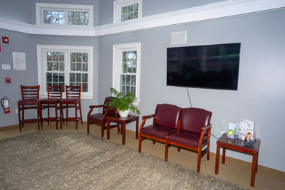 waiting room at Cochituate Smile Center