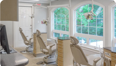 dental operatories at Cochituate Smile Center in Framingham, MA
